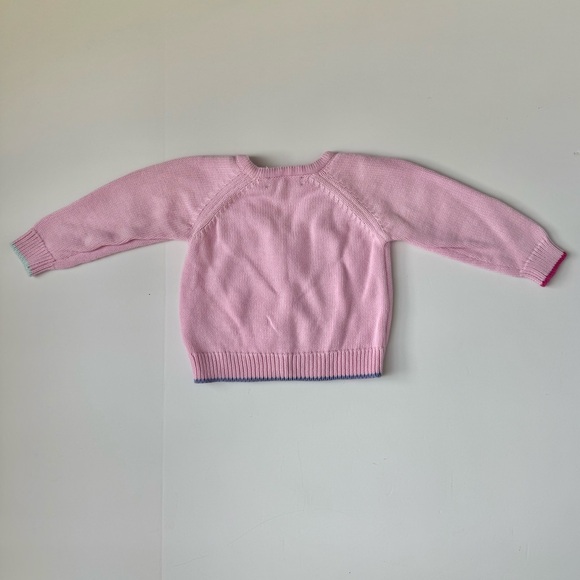 Hill House Home Tiny House Cardigan Pink Heart Buttons 0–3 Months - Picture 3 of 5
